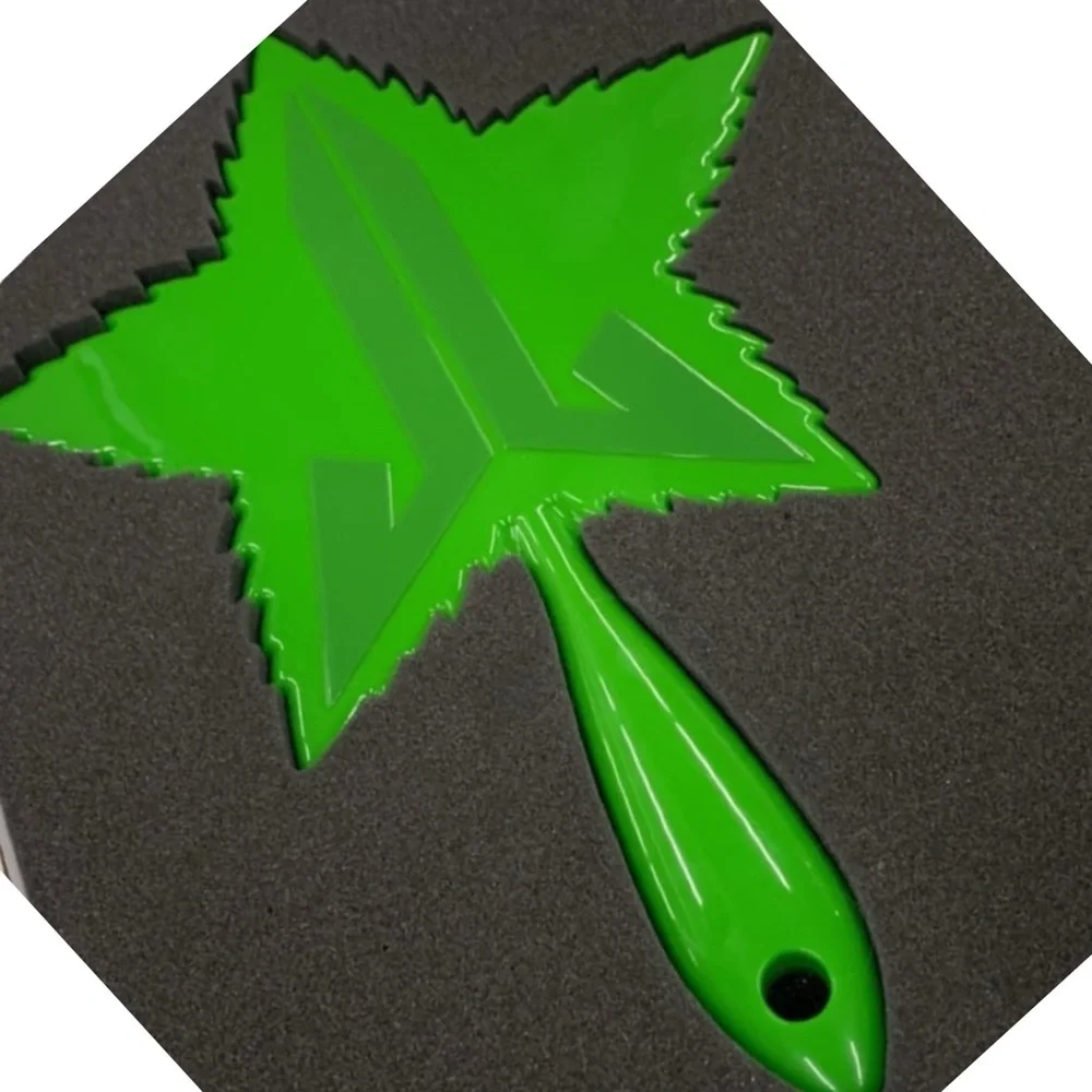 Jeffree Star 420 Green Cannabis Leaf Hand Mirror Limited Edition NIB